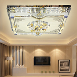 现代简约LED客厅吸顶灯长方形气泡柱发光水晶灯温馨大气卧室灯具