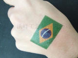 2016巴西奥运会国旗纹身贴纸脸贴纸防水贴意大利西班牙荷兰等（2