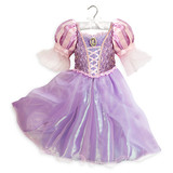 预定海外美国代购迪士尼Disney Rapunzel长发公主女童礼服裙正品