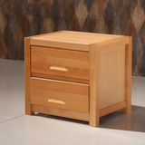 现代中式榉木床头柜全实木床头柜简约款PK榆木床头柜储物收纳柜