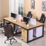成都办公家具职员办公桌组合屏风电脑桌椅员工4人位卡座简约现代