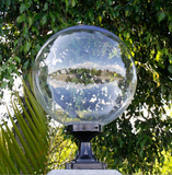 户外防水透明圆球形灯罩亚克力不碎球围墙灯门柱景观塑料路灯罩