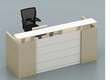 怀鑫办公家具弧形前台接待台公司板式前台办公桌简约现代 电脑桌
