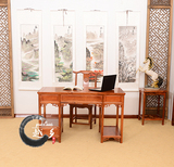 中式明清仿古典实木家具榆木书桌办公桌三抽电脑桌写字台厂家直销