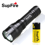 SupFire高续航26650可充电强光手电筒L6探照灯超亮10W 远射程包邮