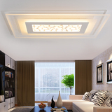 LED超薄客厅吸顶灯新款时尚长方形简约现代温馨创意卧室灯正方形