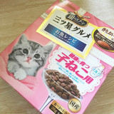 日本代购原装进口猫粮unicharm银勺三星离乳期-1岁幼猫小猫粮盒装