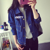 GOT7衣服王嘉尔JACKSON同款薄款牛仔外套学生男女韩版情侣装夹克
