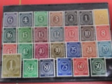 德国邮票 1946 双占区 数字普票 27全 新票