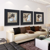 沙发背景墙客厅装饰画现代简约无框画浮雕画立体树脂画壁画玉壶春