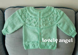 纯手工编织婴儿毛衣+裤子套装 浅绿色 春秋冬款（0-1岁）包邮