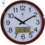 北极星16英寸挂钟 客厅超静音万年历石英钟卧室钟表日历时钟挂表