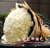 99朵白玫瑰520情人节鲜花预定爱情鲜花上海鲜花速递求婚生日鲜花