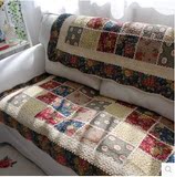 波西米亚风欧式沙发垫四季防滑布艺时尚田园全棉真皮沙发套巾坐垫