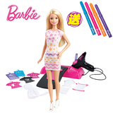 芭比娃娃barbie正版涂鸦工作室喷枪设计师女孩玩具六一儿童节礼物