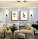 幸福花 欧式美式装饰画客厅沙发背景墙餐厅现代简约简欧壁画挂画