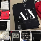 美国代购AX ARMANI EXCHANGE 阿玛尼 男logo字母全棉圆领短袖T恤