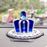 汽车香水座式香水车载摆件车用香水创意水晶高档皇冠水晶车内饰品