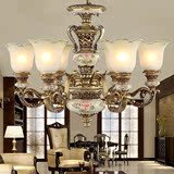 欧式吊灯复古客厅吊灯 欧式树脂吊灯 美式古典铁艺卧室灯餐厅灯具