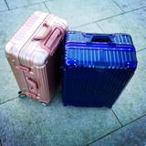 pc拉杆箱玫瑰金万向轮铝框旅行箱行李箱韩版女学生22寸20寸26寸潮