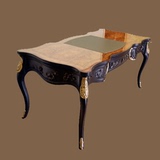 欧式实木雕花电脑桌新古典奢华书桌家用储物办公桌时尚书房写字台