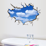家装家饰3D墙贴 蓝天白云温馨卧室客厅沙发电视背景墙面装饰贴画