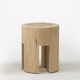 简约现代 设计师家具实木凳子北欧原茶几墩子边几实木边桌圆形凳