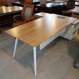 办公家具厂家直销老板桌木质白色1.8米经理办公桌经典大气大班台