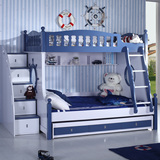 儿童床高低床双层床 男孩女孩多功能组合床带提柜 小户型小孩床