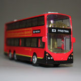 双层巴士香港公交公共汽车声光合金儿童玩具汽车模型
