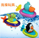 游水 动物小船 宝宝洗澡玩具 拉绳发条 婴幼儿戏水/儿童玩水