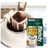 日本进口AGF Blendy滤挂挂耳式咖啡 原味浓郁口味 8片装