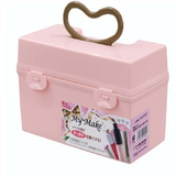 日本进口手提化妆箱整理包整理化妆包带扣化妆品收纳盒旅行收纳箱