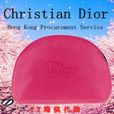 Dior迪奥化妆包 专柜赠品 半圆玫红色晚宴手拿包 手机包 香港代购