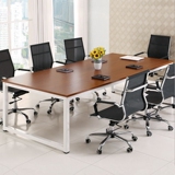 办公家具会议桌简约现代小型会议桌办公桌钢架条形会议桌长桌培训