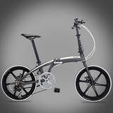包邮20寸折叠自行车 铝合金车架双碟刹男女式自行车学生车便携