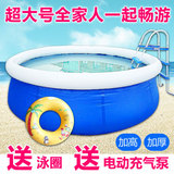 特价3.05米直径超大号家庭成人游泳池夹网水池加厚加高送电泵