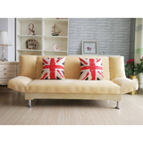 优尔雅特价简约布艺可折叠沙发多功能休闲办公小户型床1.2-1.8米