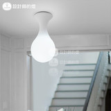 设计师的灯简约现代客厅灯过道灯创意宜家阳台灯具奶白水滴吸顶灯