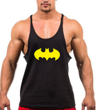 新款蝙蝠侠夏季专业细吊带健美健身训练宽松男士运动纯棉背心