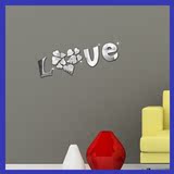Love浪漫英文立体墙贴3d包邮创意情侣卧室装饰个性床头背景墙贴画