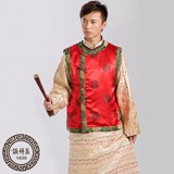 中国风结婚男士礼服真丝相声演出大褂中式长袍唐装男春秋立领长衫