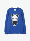 正品新款熊猫hipanda 男款简约印花基本款长袖T恤卫衣0153411310