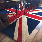 米字旗客厅地毯英伦潮牌新款现代沙发茶几垫卧室床边毯门厅地垫厚