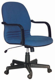 厂家直销蓝色亚麻布松木上海组装 职员网椅 电脑椅 办公椅 主管椅