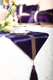 简约现代茶几餐桌旗 中式古典中国风长条桌垫绸缎装饰布艺床旗