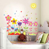 花朵树客厅卧室儿童房床头背景装饰墙贴幼儿园墙贴画厨房柜子贴纸