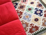 茜茜李 出口美国吉卜赛波西米亚几何毯子布艺线毯地垫地毯 kilim
