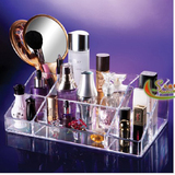 正品韩国进口透明亚克力化妆品整理盒香水化妆小物件桌面收纳盒
