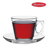 原装土耳其进口水晶咖啡杯碟特浓咖啡杯热饮茶杯特色玻璃杯碟配套